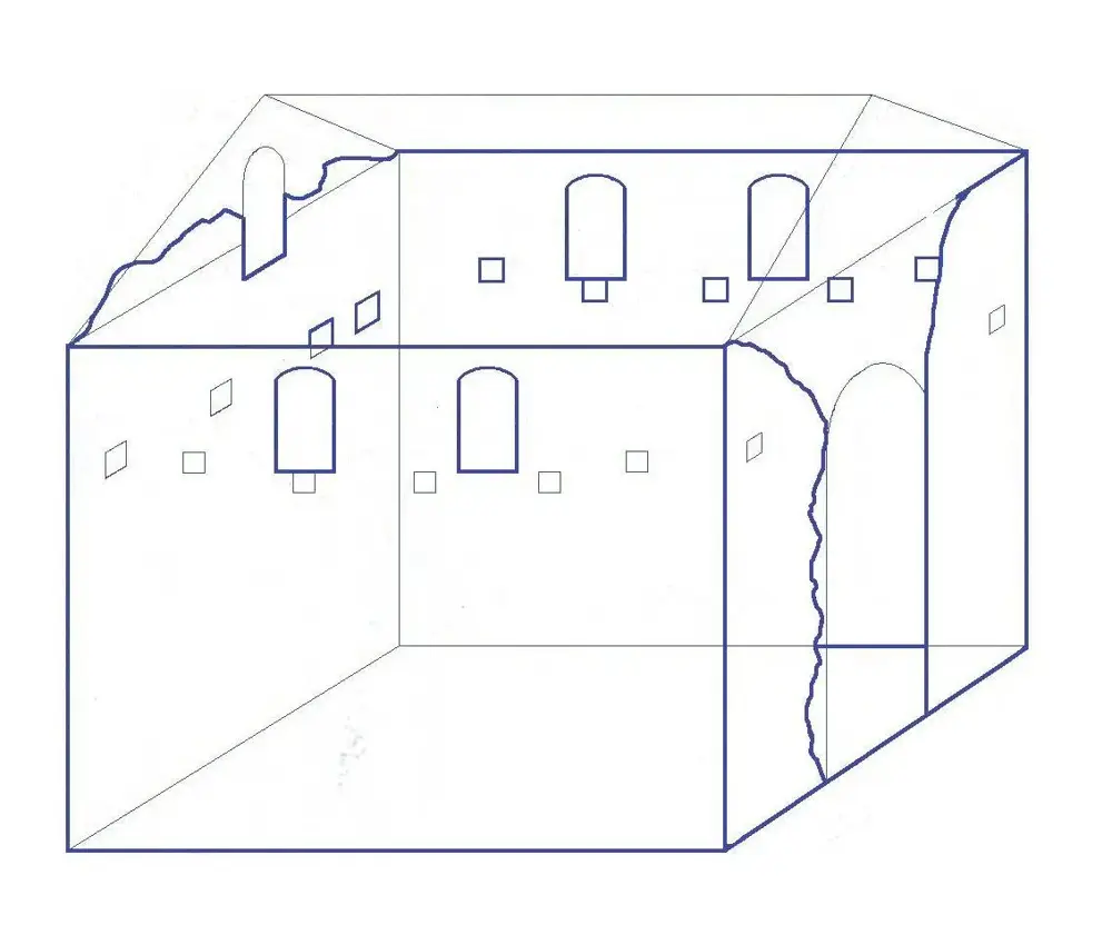 Rocbaron AncienneEgliseEnRuine Schéma pour tentative de visualisation 0005